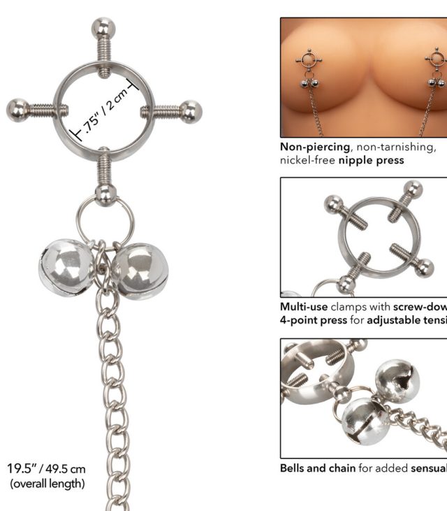 Nipple Grips 4 Point Nipple Press With Bells - Image 3