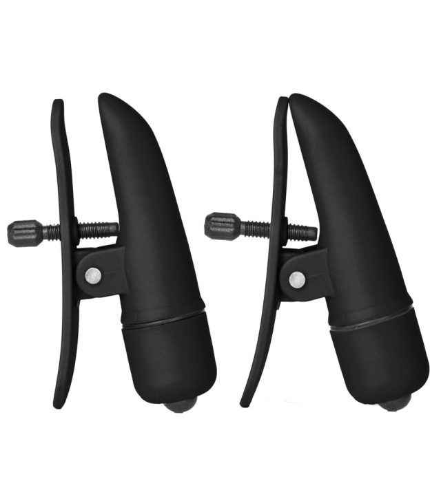 Nipplettes Vibrating Black Nipple Clamps