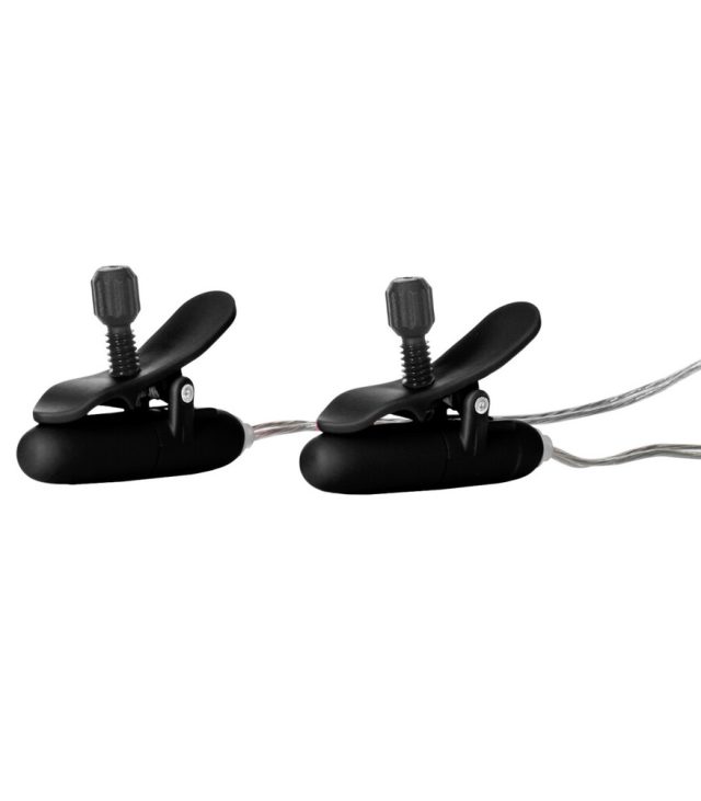 Heated Vibrating Nipple Teasers Black - Image 2