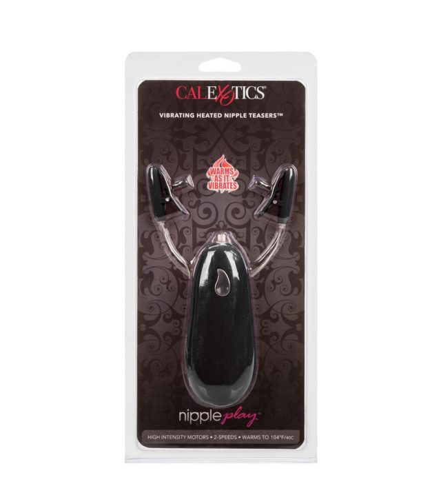 Heated Vibrating Nipple Teasers Black - Image 4