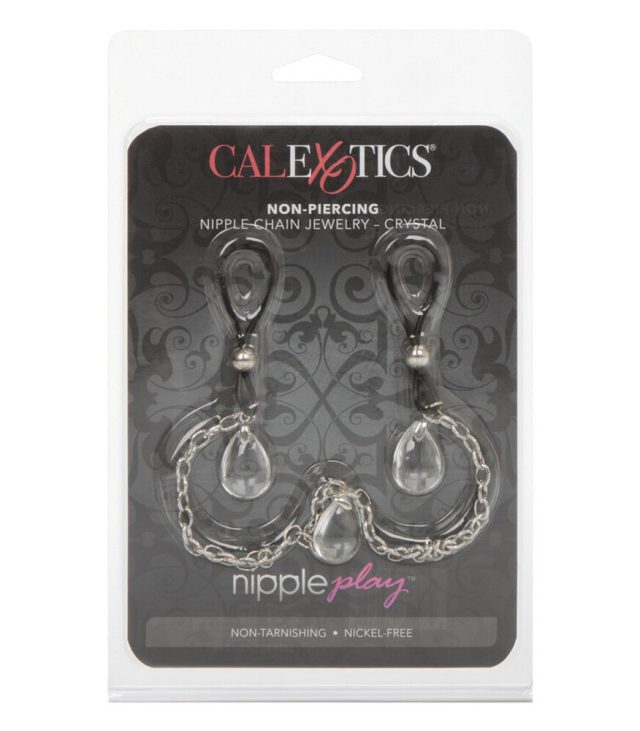 Nipple Play Non Piercing Nipple Chain Jewellery  Crystal - Image 2