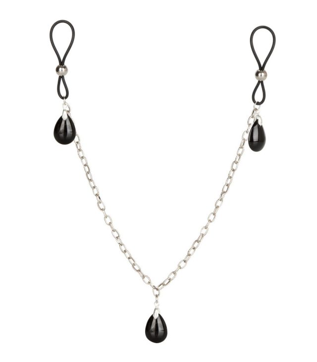 Nipple Play Non Piercing Nipple Chain Jewellery Onyx