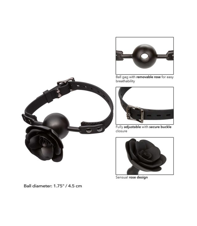 CalExotics Forbidden Removable Rose Gag - Image 4
