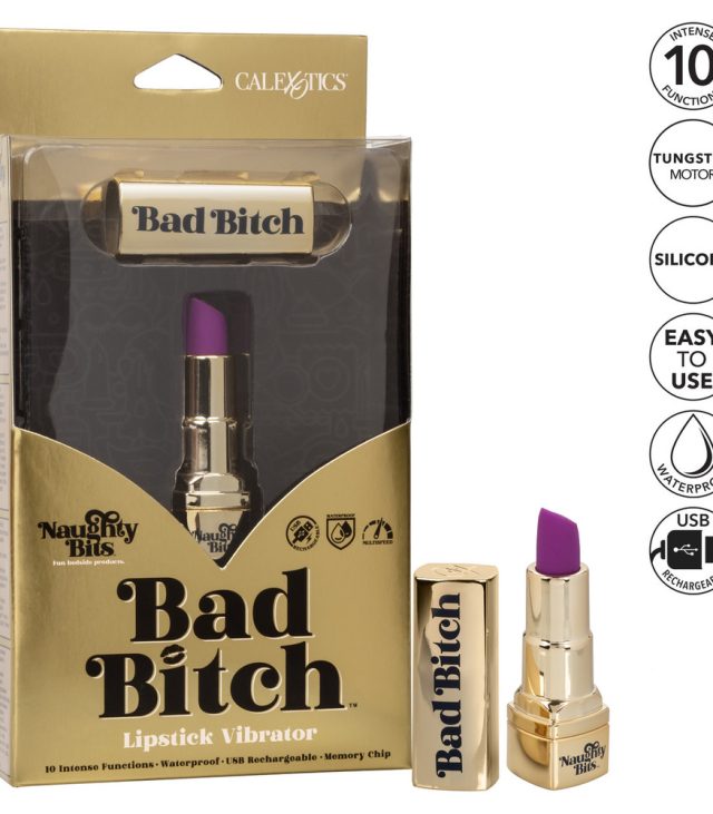 Naughty Bits Bad Bitch Rechargeable Lipstick Vibrator - Image 4