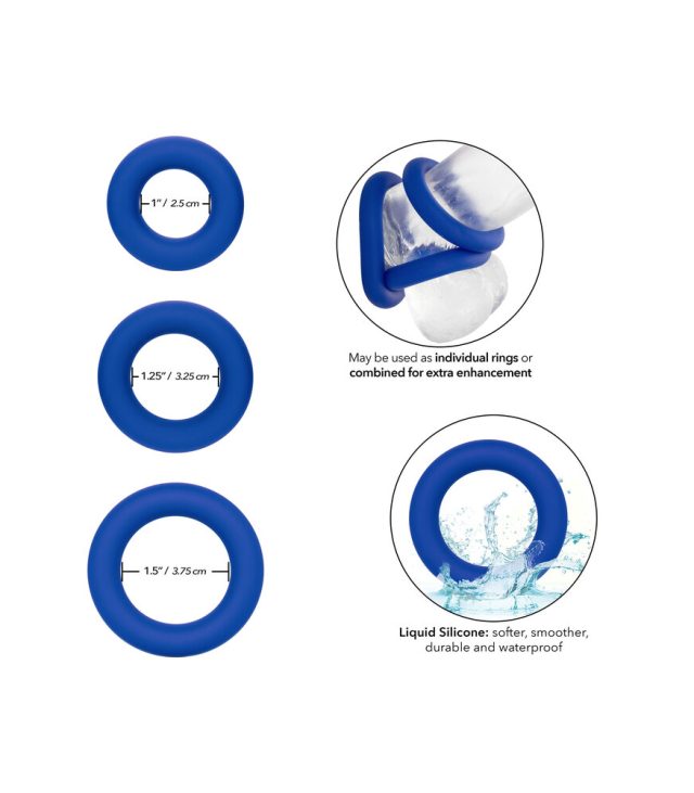 Admiral Universal Cock Ring Set Blue - Image 3