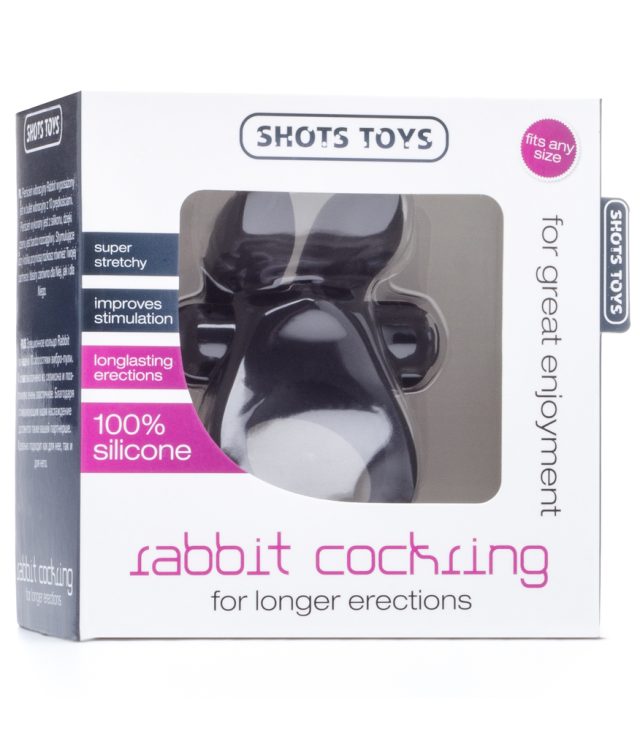 Shots Rabbit Vibrating Cock Ring Black - Image 2