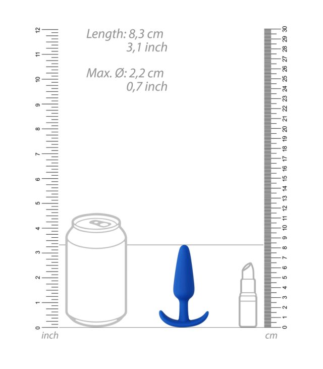 Beginners Size Slim Butt Plug Blue - Image 3