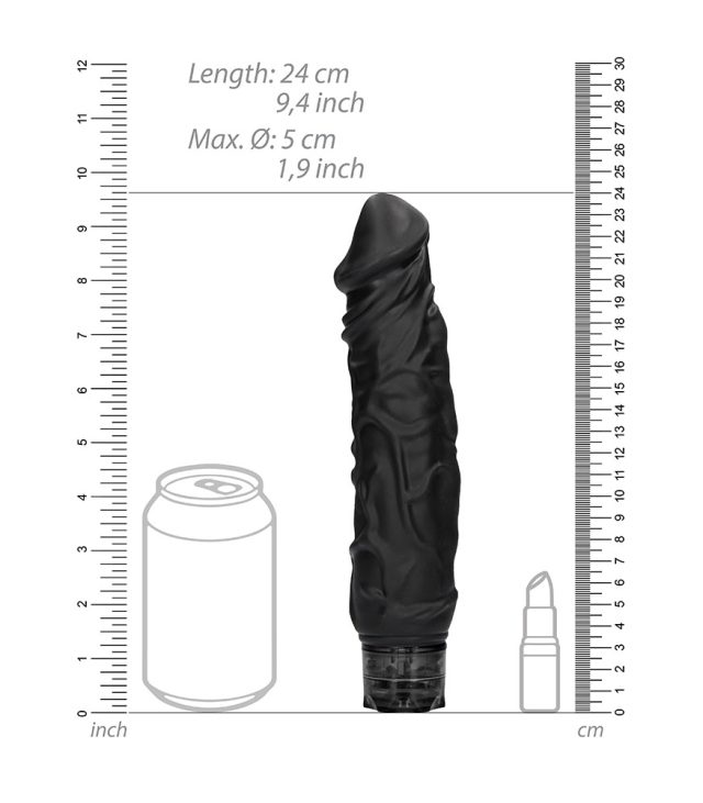 Realistic 10 speed Vibrator Black - Image 4