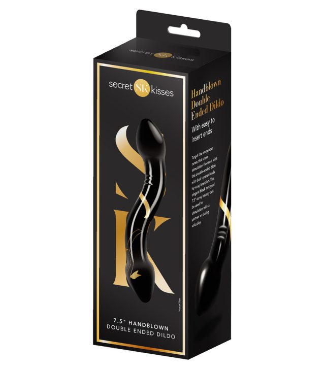 Secret Kisses 7.5 Inch Double Ended Glass Dildo - Image 3