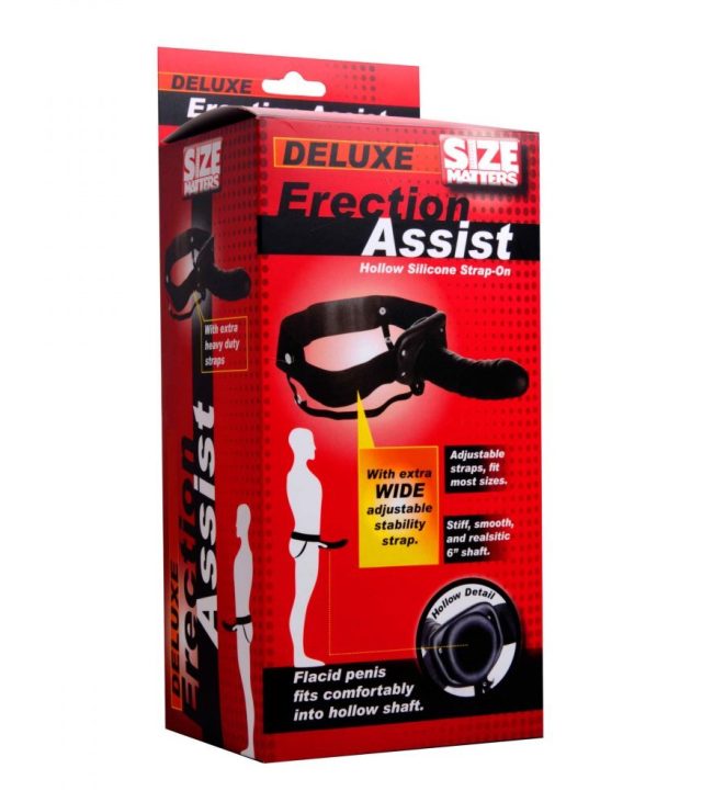 Size Matters Erection Assist Hollow Dildo Strap On - Image 4