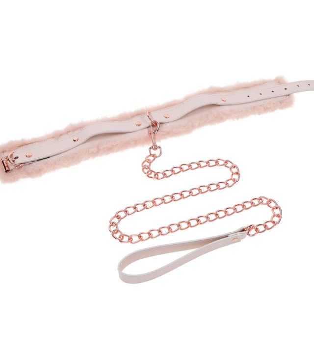 Sex and Mischief Fur Collar and Leash - Image 3