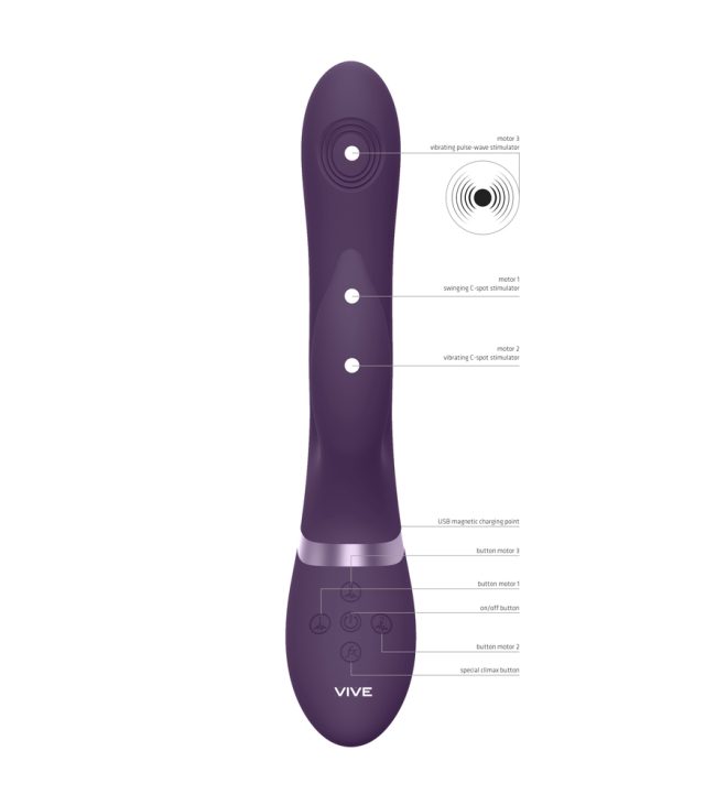 Vive Aimi Pulse Wave And Vibrate G Spot Vibrator Purple - Image 4