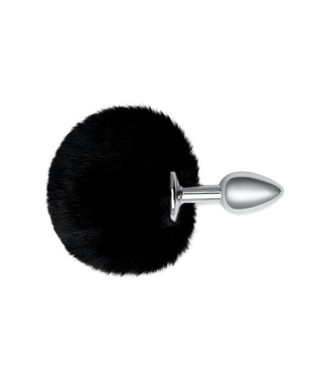 Furry Tales Black Bunny Tail Butt Plug - Image 2