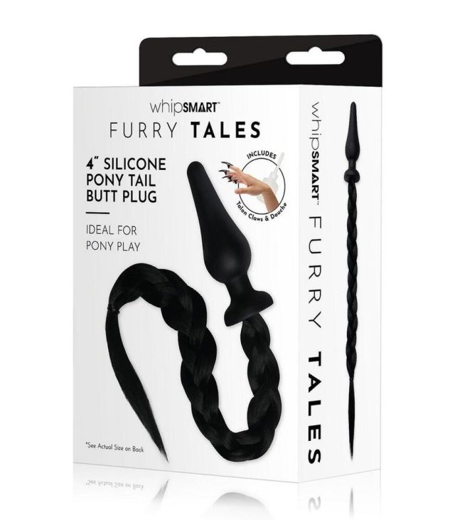 Furry Tales Black Pony Play Butt Plug - Image 3