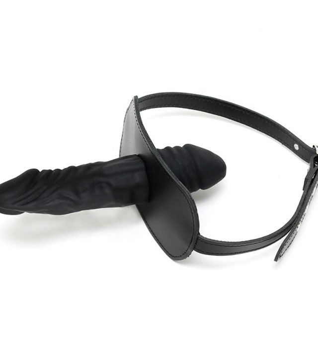 Leather Penis Gag And Dildo