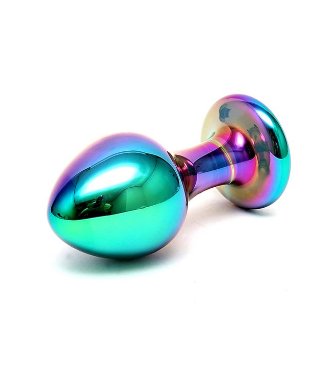 Sensual Multi Coloured Glass Melany Anal Dildo - Image 3
