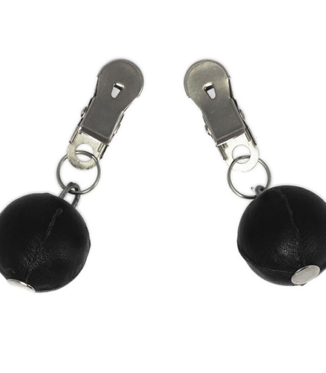 Nipple Clamps With Round Black Weights
