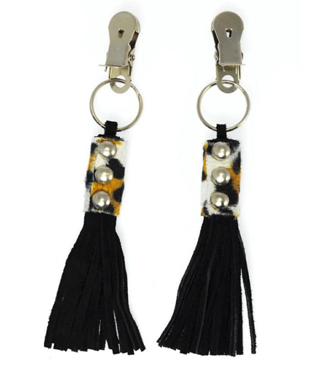 Nipple Clamps With Animal Print